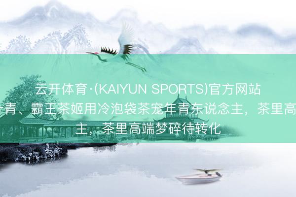云开体育·(KAIYUN SPORTS)官方网站 小罐茶、竹叶青、霸王茶姬用冷泡袋茶宠年青东说念主，茶里高端梦碎待转化
