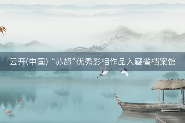 云开(中国) “苏超”优秀影相作品入藏省档案馆
